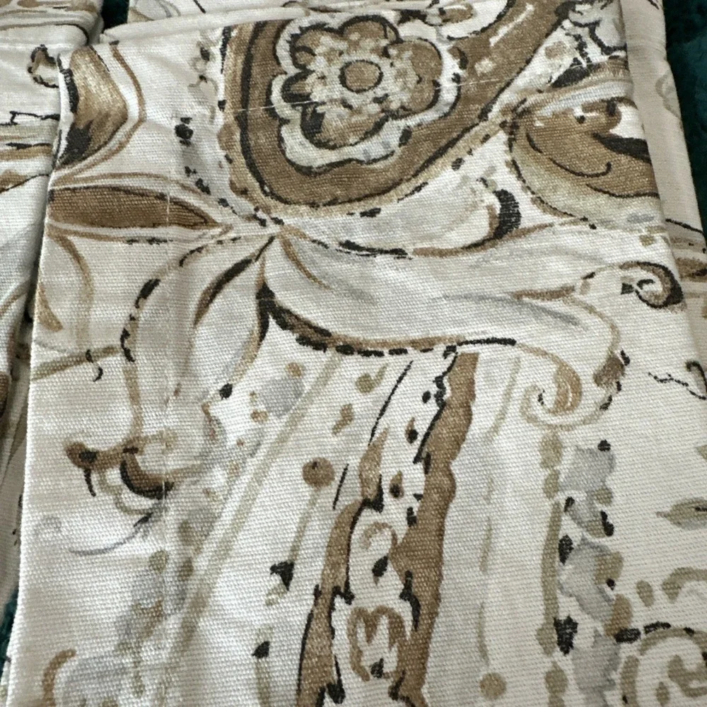 Pottery Barn Set Of Four Jolie 2014 Paisley Floral Napkins One Size Cotton‎ Y2K